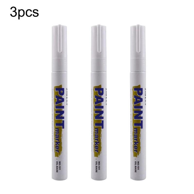 Product Introduction of 3pcs White Paint Pen Paint Markers Waterproof Car Tyre Quick Dry Pen Set Paint M9I3 27