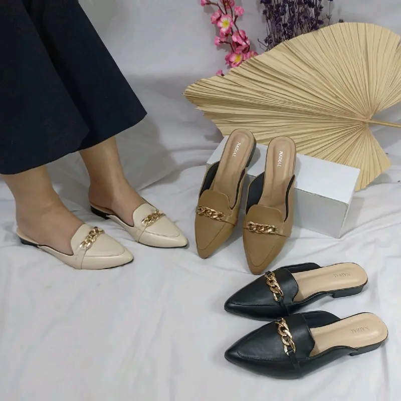 Kasual Sendal Wanita Tali Rante Shoes - 0