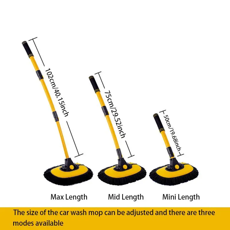 Car Wash Mop Brush, Retractable Car Wash Tool, Portable Car Wash Tool, Car Cleaning Tool, Professional Car Wash Accessories 1