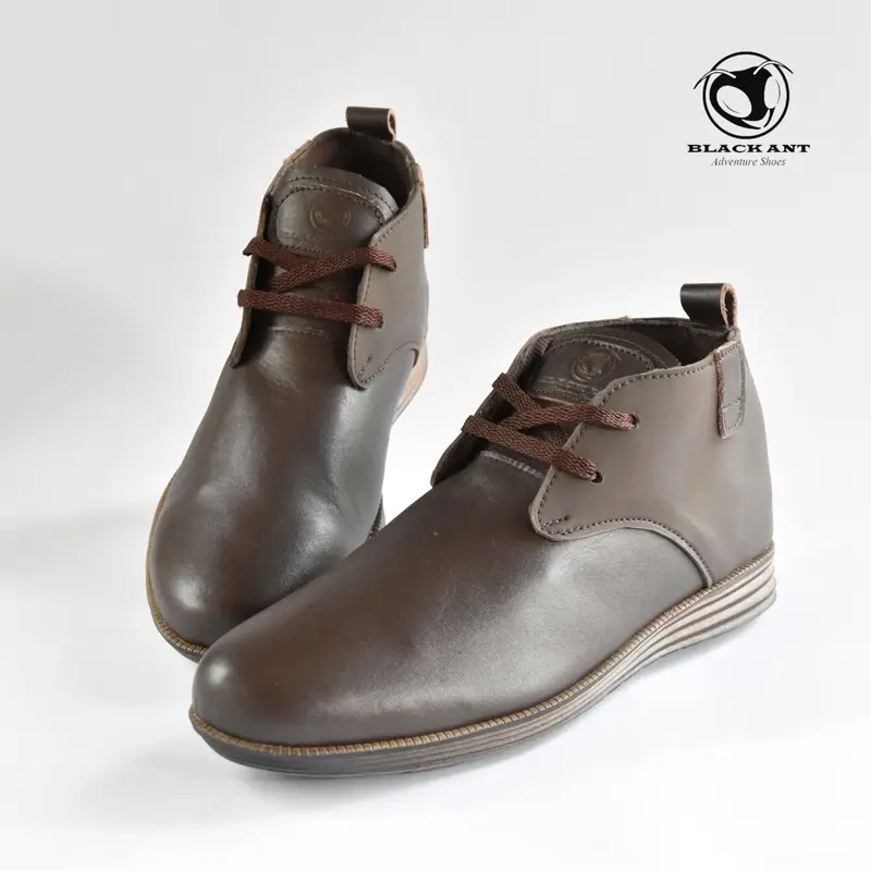 COD - SEPATU PANTOFEL PRIA KULIT ASLI - PANTOFEL PANSUS FORMAL - Black ant suarez 2