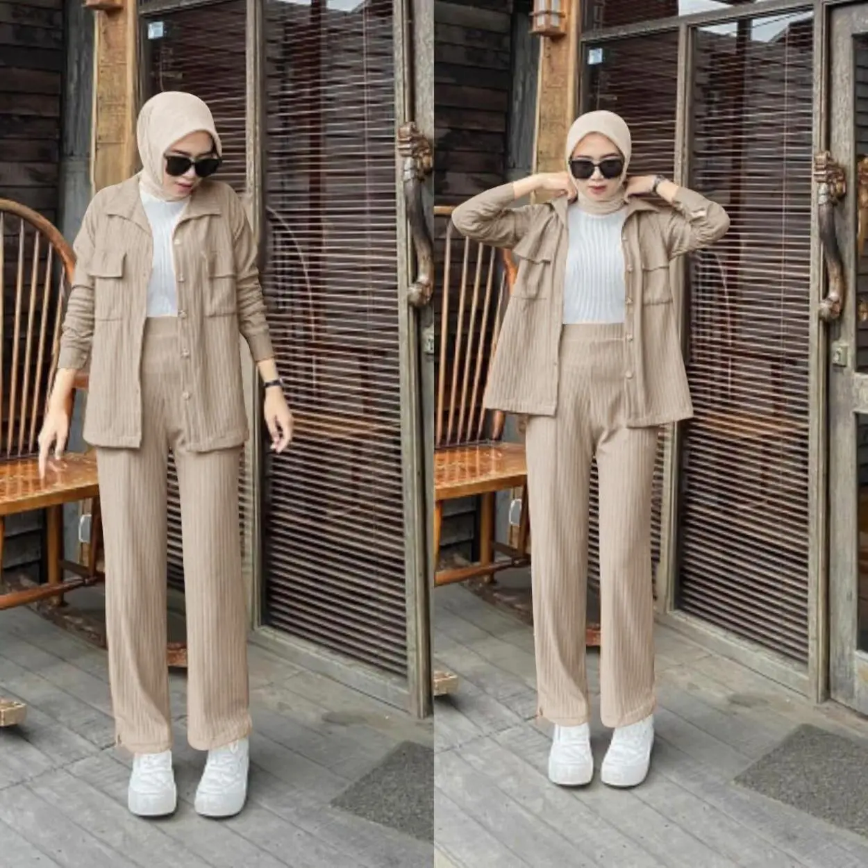 JCZ- Nabila Set Knit / Set Knit Wanita Muslimah / Set Wanita Terbaru