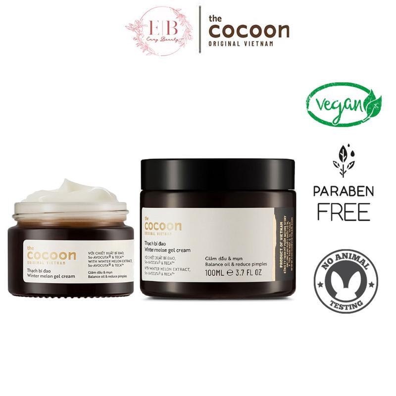 Thạch Bí Đao Cocoon Cấp Ẩm Giảm Mụn 30ml - 100ml Kem dưỡng ẩm da