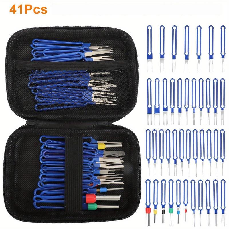 Car Pin Extractor Tool Kit, Terminal Extraction Tool Kit with Storage Bag, Assembly & Disassembly Tools for Car Repair 0