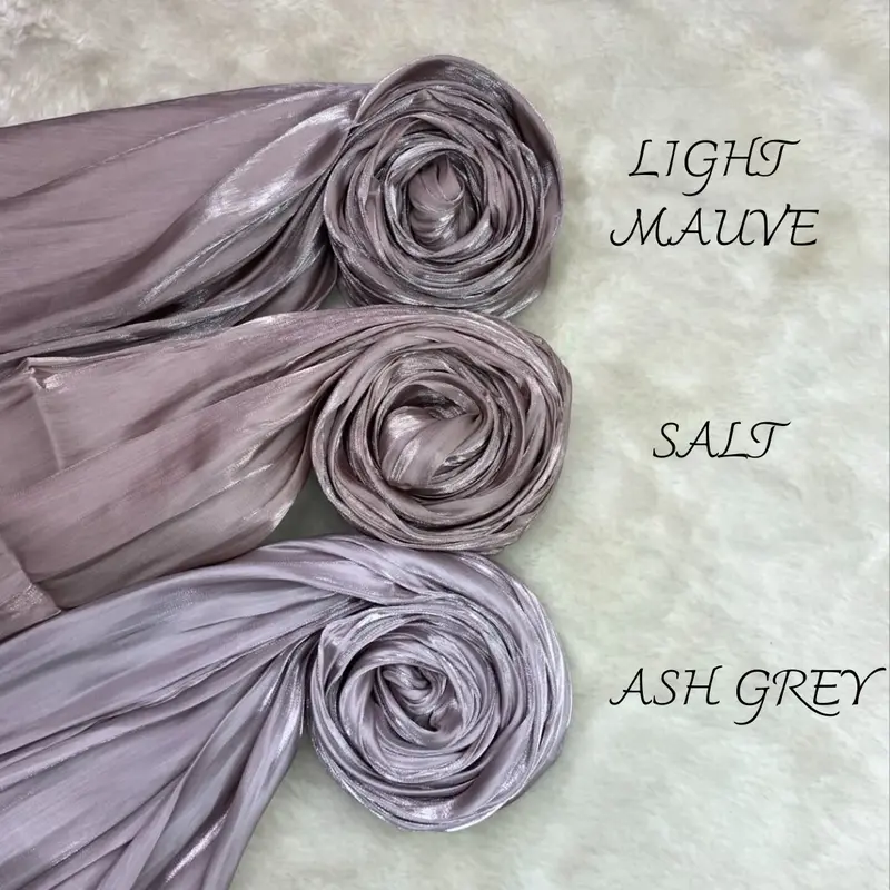 Pashmina Shimmer Silk 180X75 / Pashmina Turki Shiny Flowly Silky / Pashmina Silk Mewah Viral 1