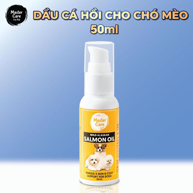 [Tín x MasterCare] Dầu Cá Hồi cho chó mèo 50ml MasterCare For Pet- Hỗ trợ dinh dưỡng, làm mượt lông