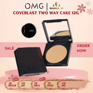 OMG OH MY GLOW Coverlast Two Way Cake 12g - Blur Effect TWC Compact Powder Bedak Padat Lasting Wajah Cosmetic dengan SPF 20 PA++ dan Vitamin E Jojoba Oil Sawo