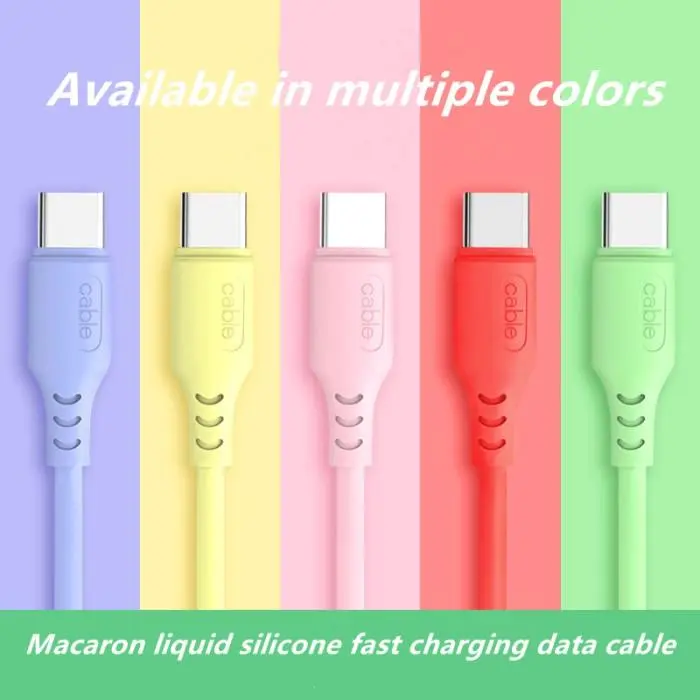 Kabel Data Macaron MicroUSB dan Type C - Model Terbaru DM