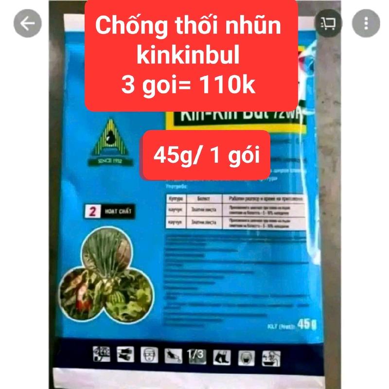  Kinkinbul Combo 3 Gói Chống Thối Nhũn 45g Giúp Cây Cảnh Phát Triển Mạnh Mẽ & Tiết Kiệm Chi Phí Bổ Sung Dinh Dưỡng Cho Hoa Lan keo liền sẹo 