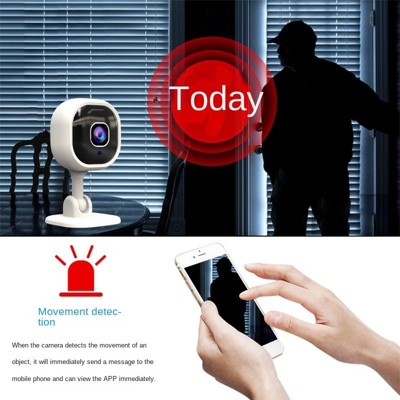 Camera an ninh gia đình, kích thước A3, độ phân giải HD, không dây WiFi, tầm nhìn ban đêm, xoay 360 độ, intercom hai chiều, camera giám sát 2