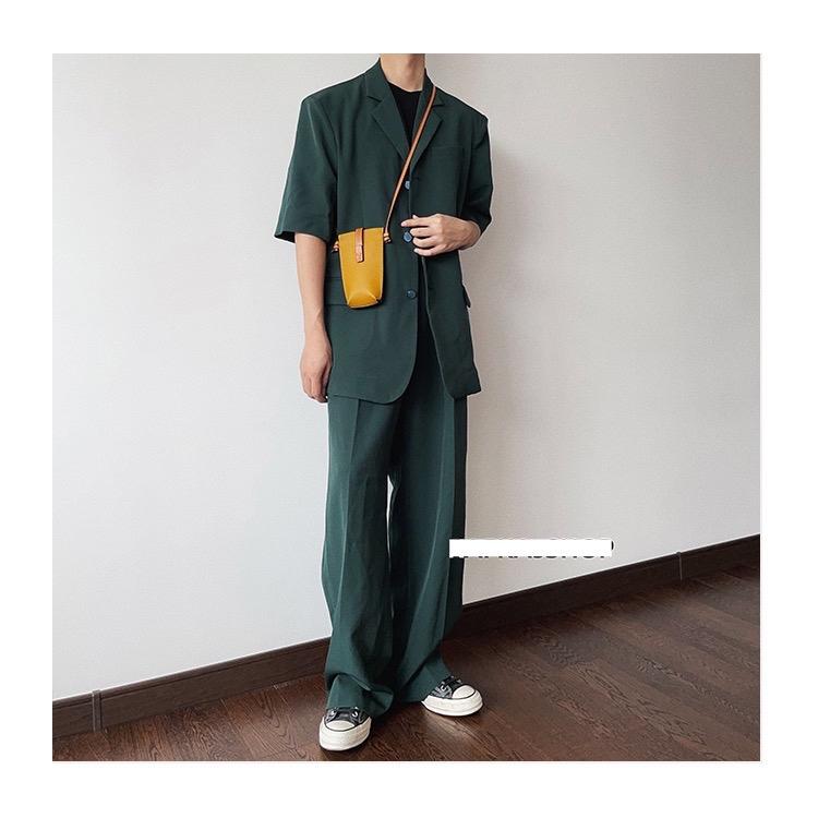 Set Blazer Nam Màu Xanh Lá 2