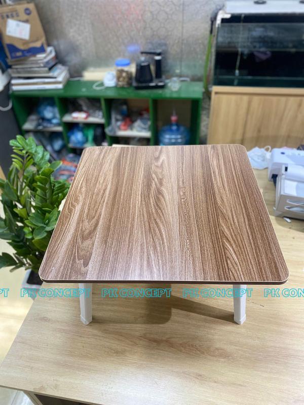 Bàn vuông cỡ to 60x60 cm ngồi bệt chân gấp gọn - Làm bàn ăn - Bàn Soffa - Bàn trà - Bàn học bàn _ bàn tròn nhôm banhoc gapgon tập nhựa lười ( BẢO HÀNH UY TÍN) xếp bàn  ăn  ngồi  bệt  gấp  gọn di ban tron bantron