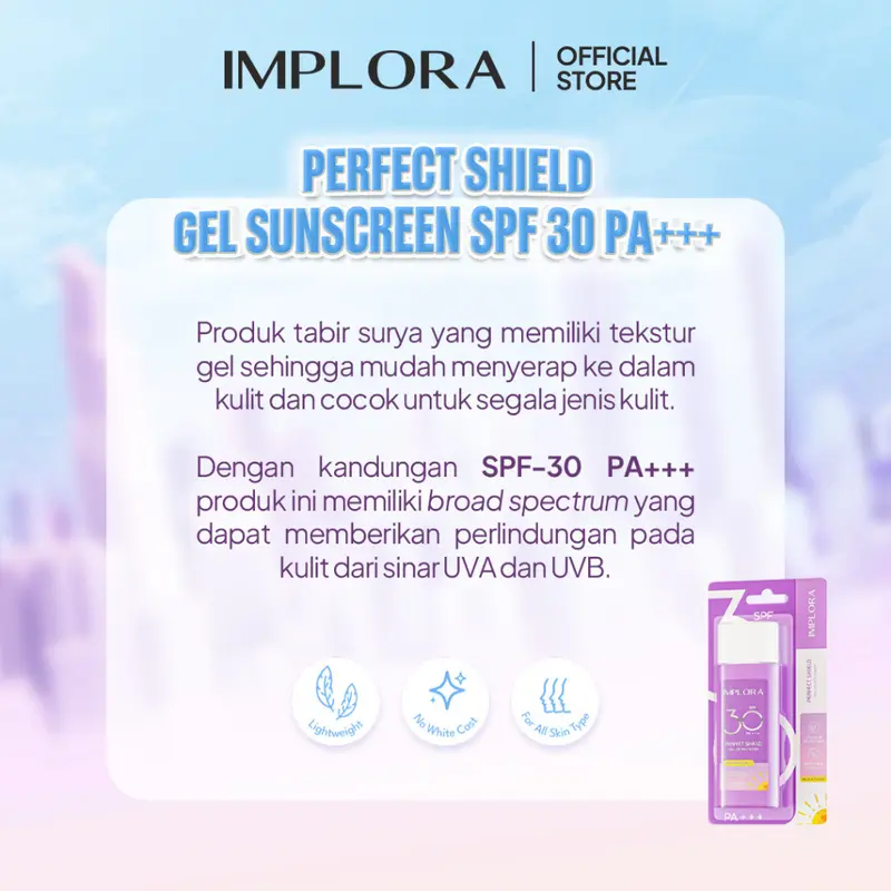 IMPLORA SUNSCREEN SPF 30 Perfect Shield Gel Sunscreen SPF 30 PA+++ 2