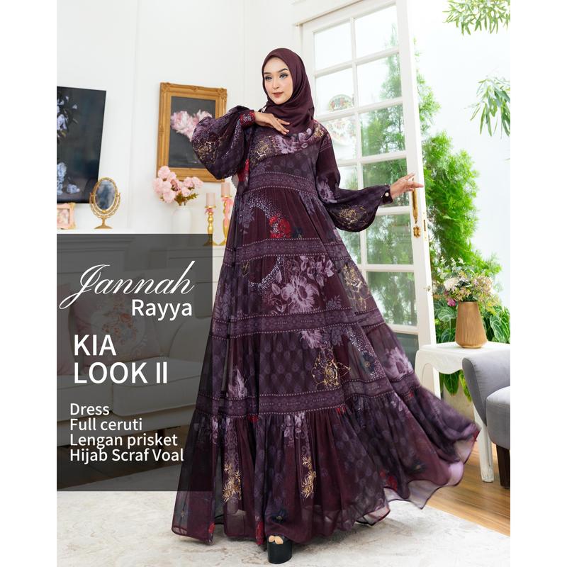 READY Sarimbit JANNAH RAYA Family Set BY ELDEENA SYAR'I - Gamis Keluarga Couple Lebaran REALPIC 9
