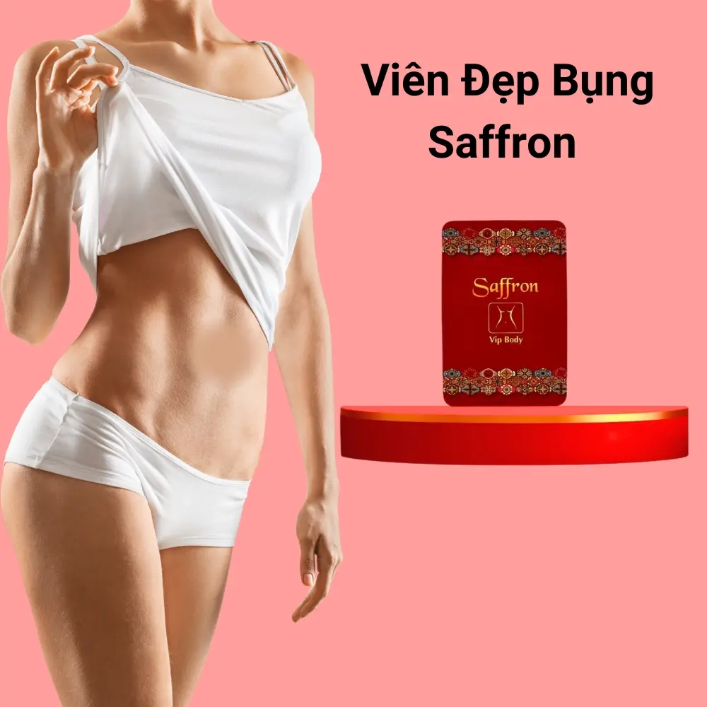 Viên uống đẹp body Saffron Nhật Bản, đẹp tay, đẹp chân, đẹp bụng 1 liệu trình 7 ngày