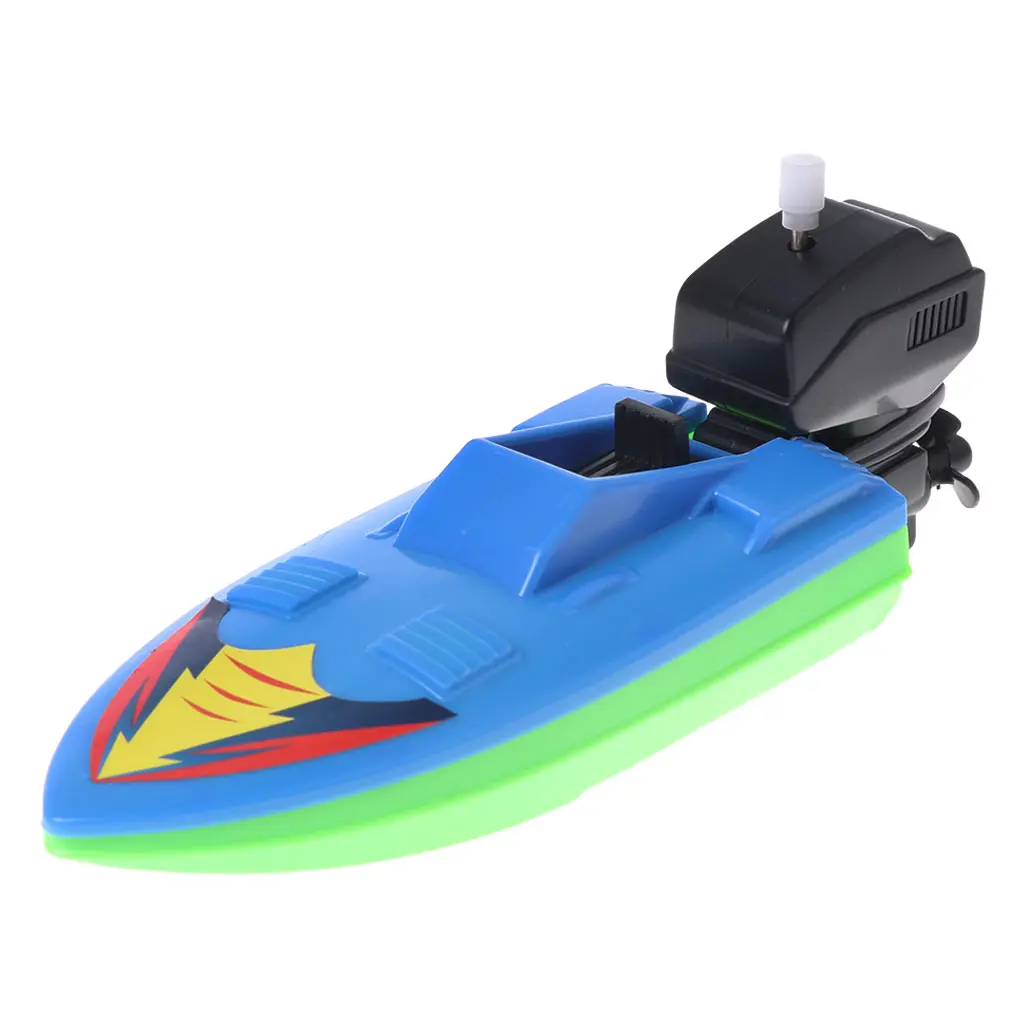 Funny Yacht Toy Clock Work Water Shower Toy Interactive Mini Boat for Boys Girls