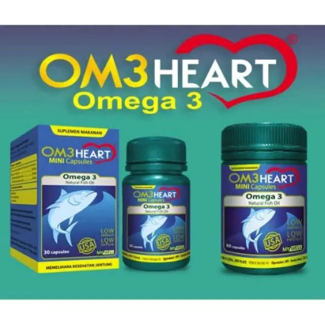 Omeheart omega 3 isi 60 caps / fish oil /  omega 3 from usa / omega 3 / Suplemen makanan