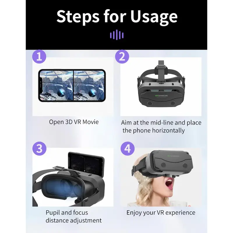 Shinecon VR Box IMAX Giant Screen Virtual Reality Glasses - G13 7