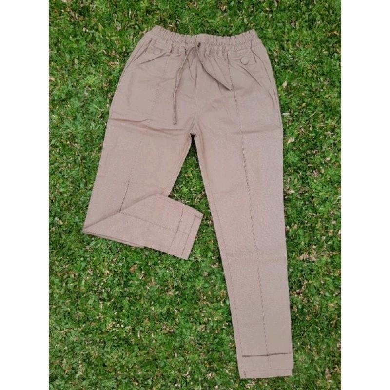 BAGGY PANTS STRETCH CELANA KATUN WANITA CELANA KANTOR WANITA 5