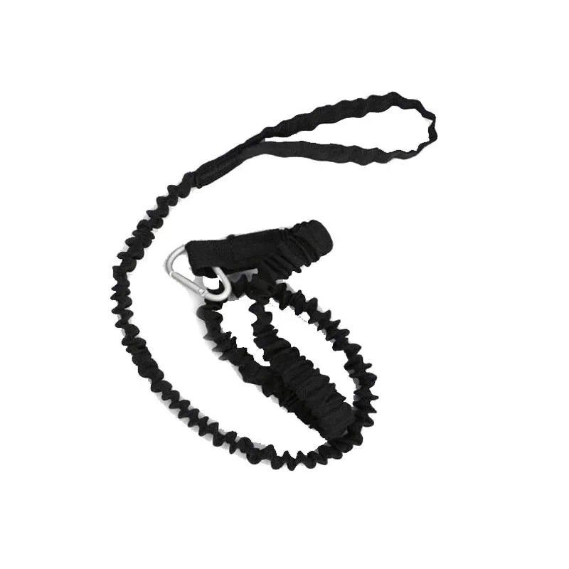Product Introduction of 1PC Elastic Kayak Paddle Leash Fishing Rod Leash Stretchable Coiled Lanyard Leash Safety Rope Carabiner Rowing Boats Accessories 13