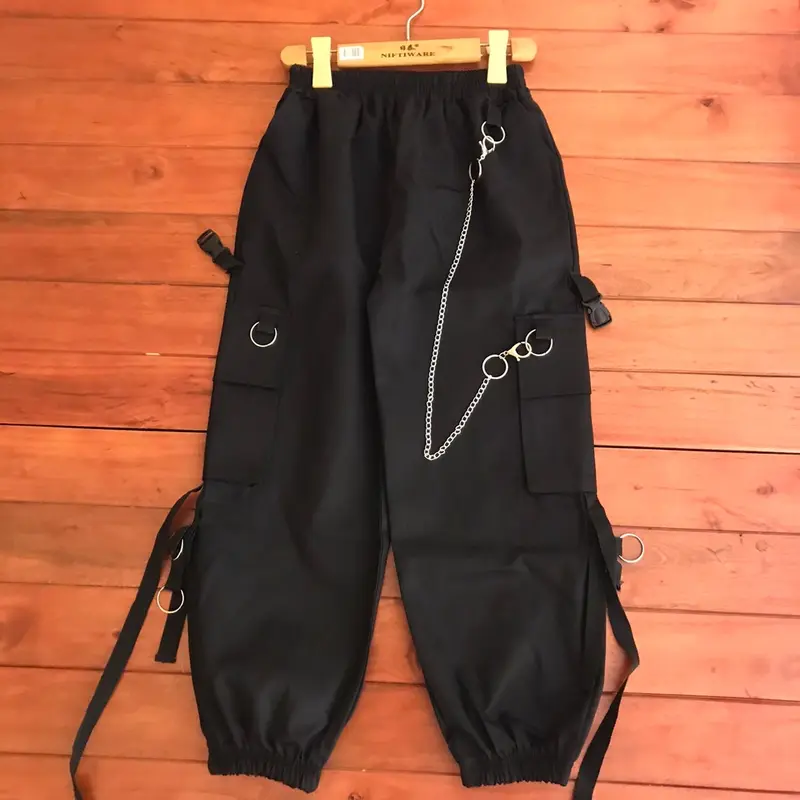 Quần túi  hộp khuy cài  kèm  phụ kiện sai 40-62kg nam nu mặc  ok Pants Kaki Đen Women Menswear Kem Quần Âu quana unam 7