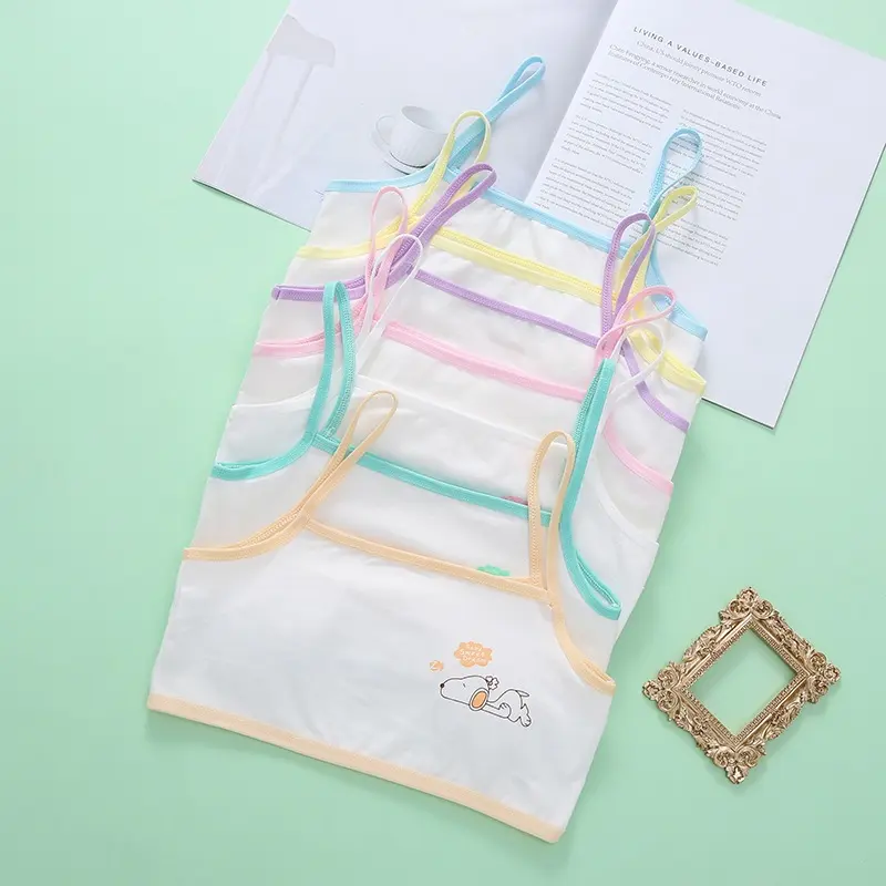 Áo lá (áo lót) bra học sinh cotton mềm mại thoáng mát size SML (25-50kg)