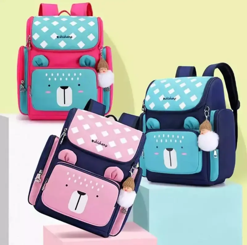 Tas Ransel Anak Tas Sekolah  Anak TK SD Motif Beruang Tas Punggung karakter kekinian Terbaru Fashion 2