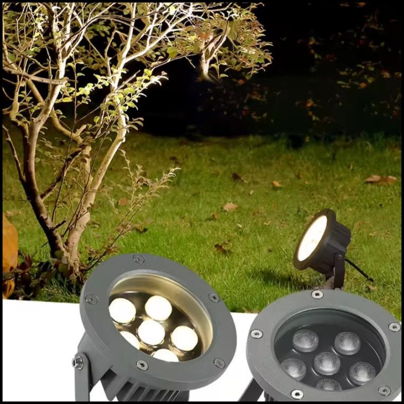 Đèn Led Chiếu Cây - Đèn Chiếu Điểm, Đèn Rọi Cây Ngoài Trời Công Suất 3W, 5W, 6W, 7W, 9W, 12W, 18W, 24W Full Màu 7