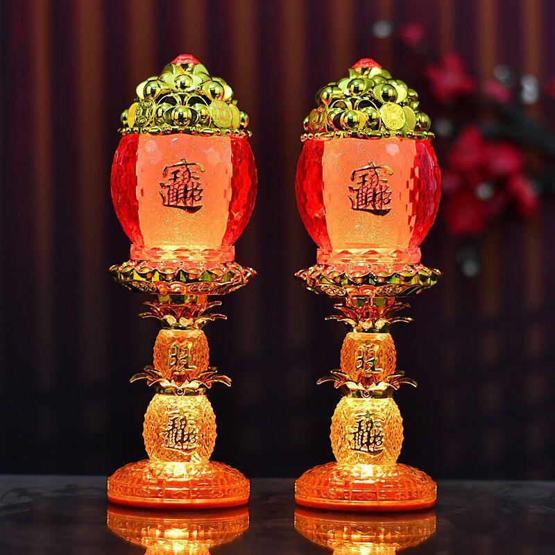 Product Introduction of Lampu Dewan Buddha, Kegunaan Rumah, Lampu Jubao Wangcai, Lampu Dewa Kekayaan LED, Lampu Buddha, Lampu Meja Buddha,  Sesuai untuk Lampu Ilahi kuthu vilakku  set Lighting Pejabat Green agal  vilakku patung  lilin krisdayanti Islamic LED Night Home 4