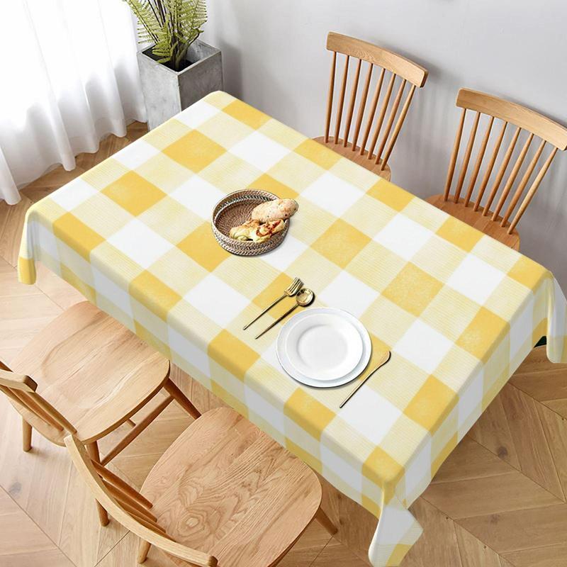 Product Introduction of Checkerboard Pattern Tablecloth, Rectangular Tablecloth, Table Decoration Supplies for Home Kitchen Dining Room Wedding Birthday Festival Party 1