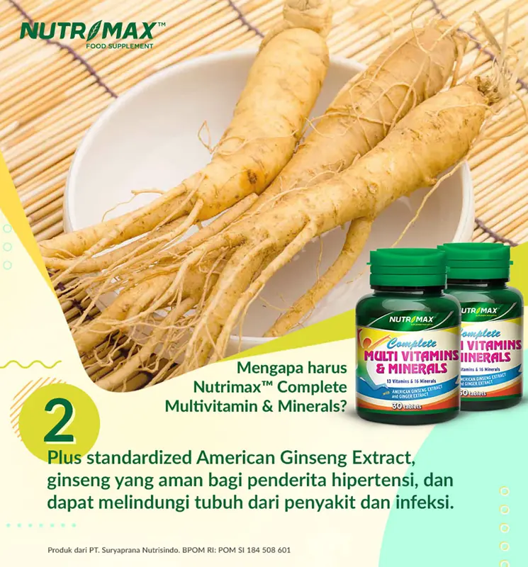Nutrimax Complete Multivitamin & Mineral Daya Tahan Tubuh 2