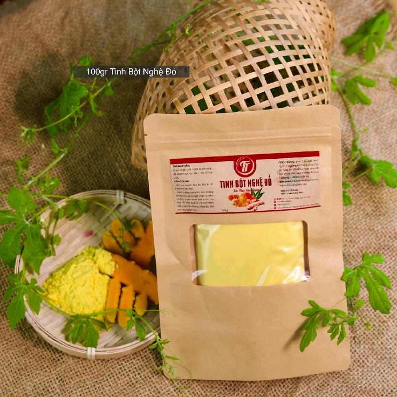 Tinh Bột Nghệ Đỏ Thuận Thiên 100g Chiết Xuất Từ Củ Nghệ