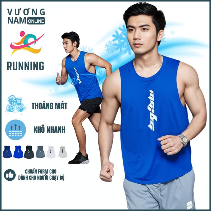 Áo ba lỗ nam TANKTOP xẻ tà form rộng chất thun lạnh tập GYM thể hình Áo Thun Sport VNO116