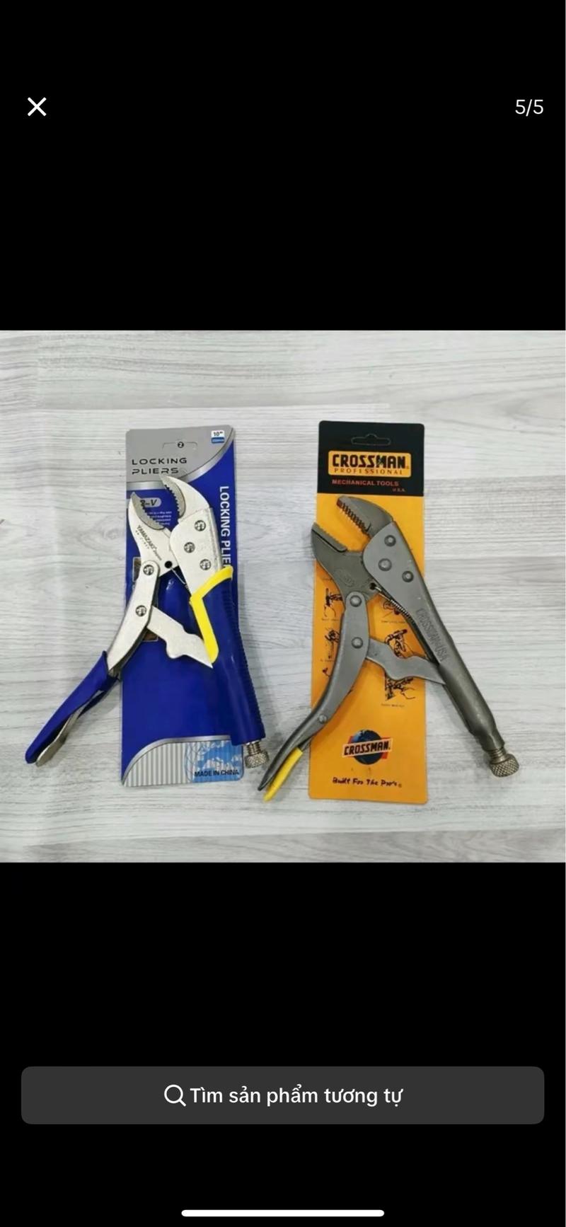 Product Introduction of Combo 2 Kìm Bấm 10in Liwin Miệng Cong CROZZMAN Miệng Bằng  Dài 25cm 7