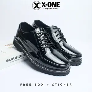 SEPATU FORMAL PRIA | X-ONE FOOTWEAR “JOSSIE DOCMART” Hitam docmart brand lokal