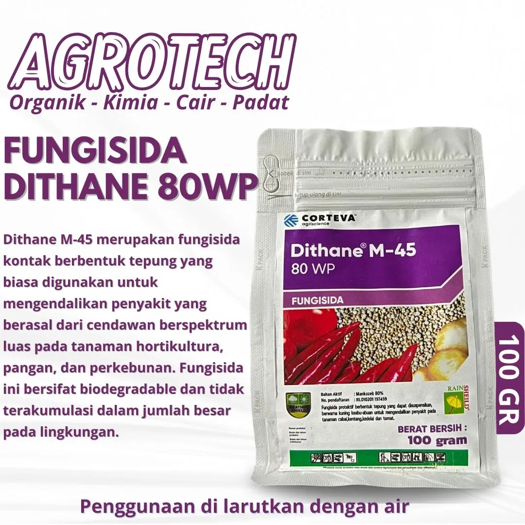 DITHANE M-45 80WP 100 Gram Fungisida Protektif Tanaman - Shop | Tokopedia
