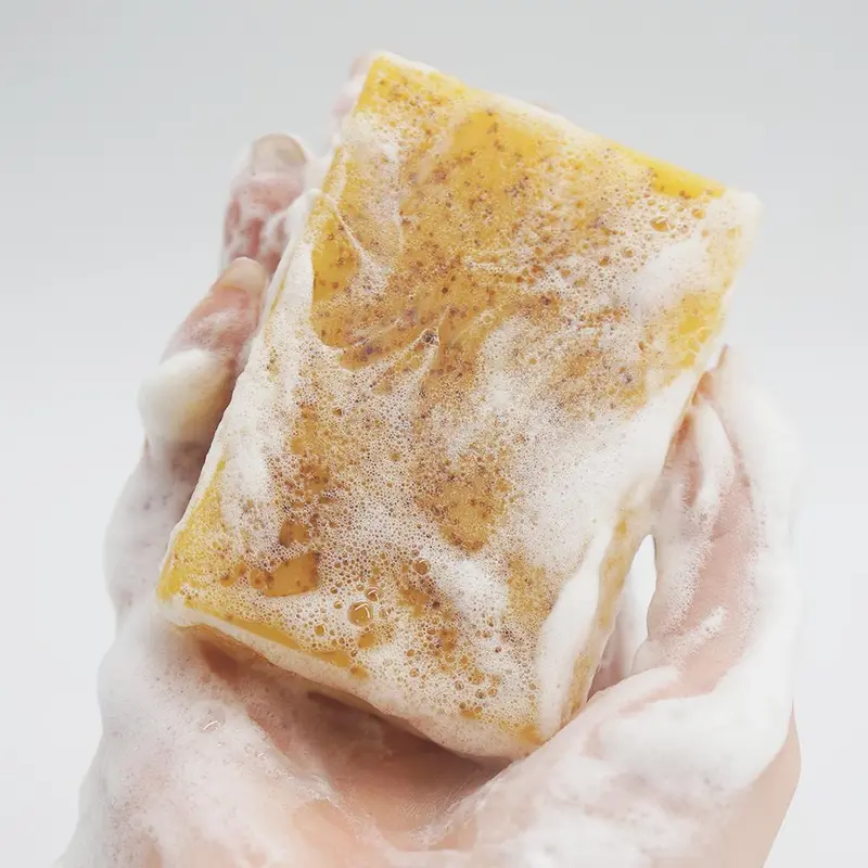 Turmeric Soap, Cold Pressed Soap, Deep Cleansing & Nourishing Soap for Face & Body, Body Wash & Soap for Women & Men, Skincare, Turmeric Bar Soap 2