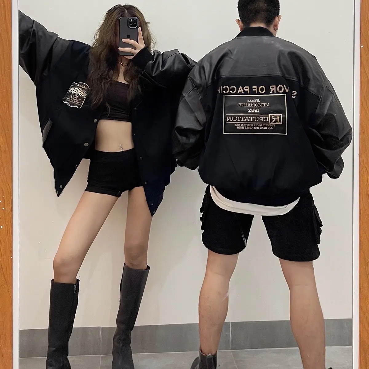 (Freeship) Áo khoác nam nữ NIHOROUS Unisex Freesize Form rộng