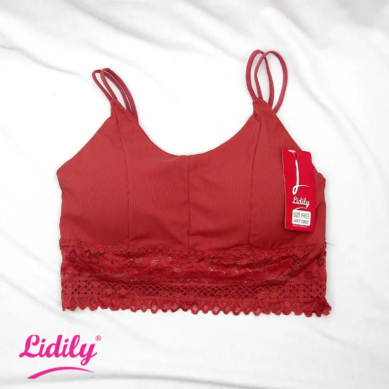 Lidily - Bralette Sexy BH Seamless Busa Tanpa Kawat DDG805A | Bra Fashion Seksi Renda Bikini Busa Tanpa Kawat | OUTFIT MANTAI BALI 5