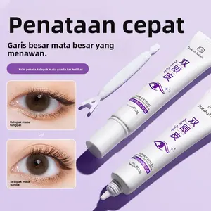 Krim Pengaturan Tak Terlihat untuk Kelopak Mata Ganda Tahan Lama Tahan Air Alami Tanpa Jejak Krim Gel Kelopak Mata Ganda