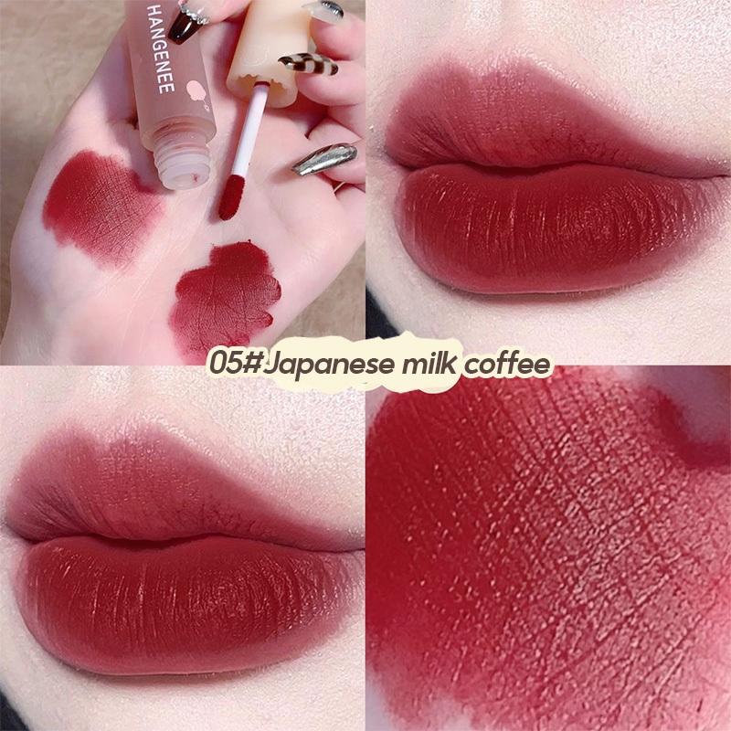 Bộ Son Môi Lỏng, Gương Lustrous Dewy Finish, Bộ Men Môi Dưỡng Ẩm Lâu Dài, In Hình Gấu Dễ Thương Cosmetic Mỹ Phẩm Trang Điểm 5