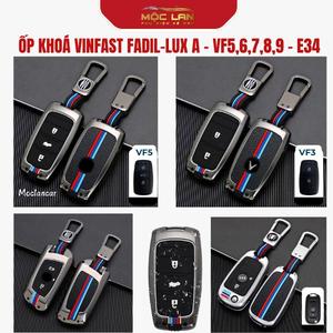 Ốp Khóa Kim Loại, Vỏ Bọc Chìa Ô Tô Vin.fast Fadil ,VF3,VF5,VF6,VF7,VF8, Lux A, Lu.x SA 2.0 Ca.o Cấp Móc Khoá Móc Khoá Móc Khóa