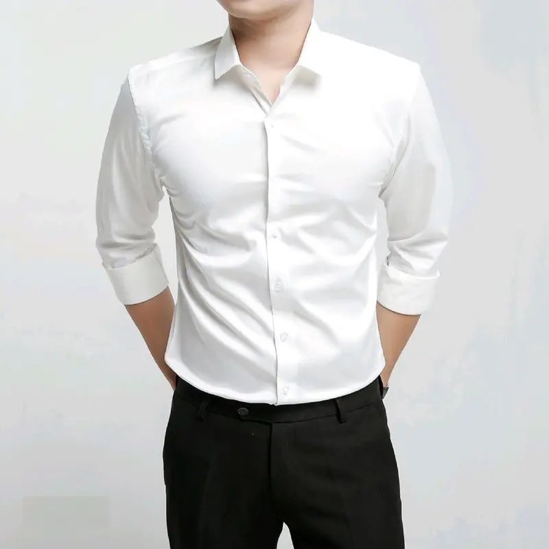 Áo Sơ Mi Nam Nữ In " Chiếc Lá Xanh " Mẫu Mới 2025. Menswear Kate Có Cổ 2