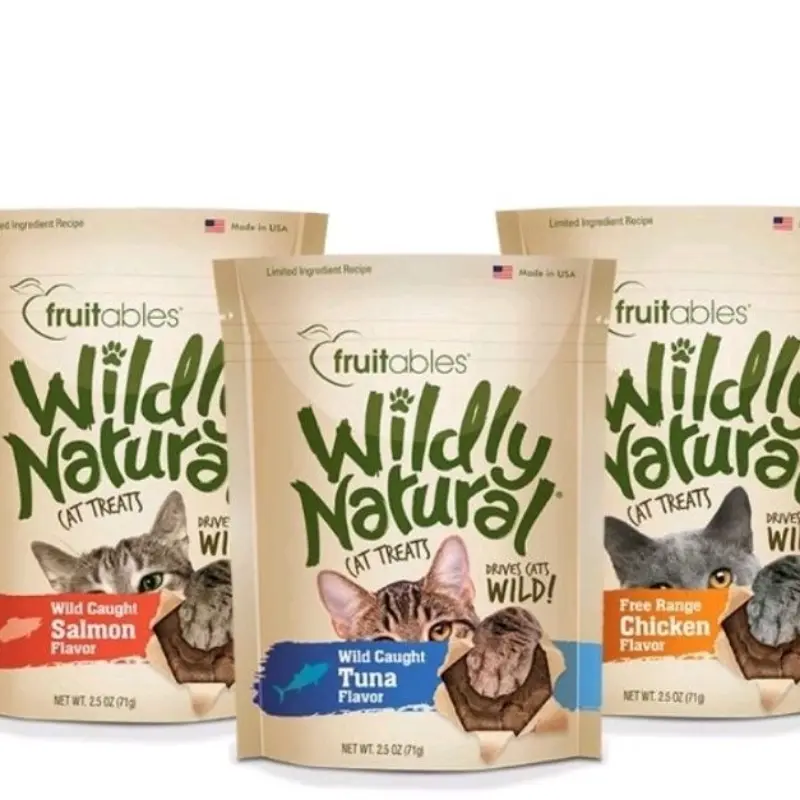 original Fruitables Wildly Natural Cat Treats 2.5oz - Bundle Of 3