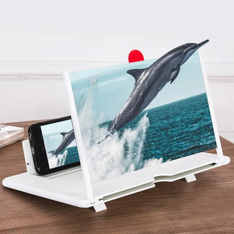 3D Mobile Phone Screen Magnifying Glass HD Video Amplifier with Foldable Bracket Magnifier Smartphone Bracket
