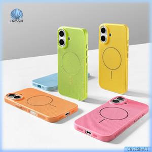 Ốp Điện Thoại Di Động Từ Tính, Siêu Mỏng, Tản Nhiệt Và Thoáng Khí, Dành Cho iPhone 16, 13, 12, 14, 15 Pro Max, 16ProMax, 16Pro, Ốp Cứng, Chống Sốc, Tương Thích Với MagSafe