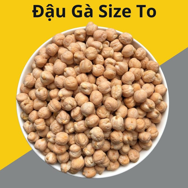  Đậu gà trắng 1kg size 9mm không biến đổi gen non-gluten cam kết cân đủ ký nấu sữa hạt eat clean 