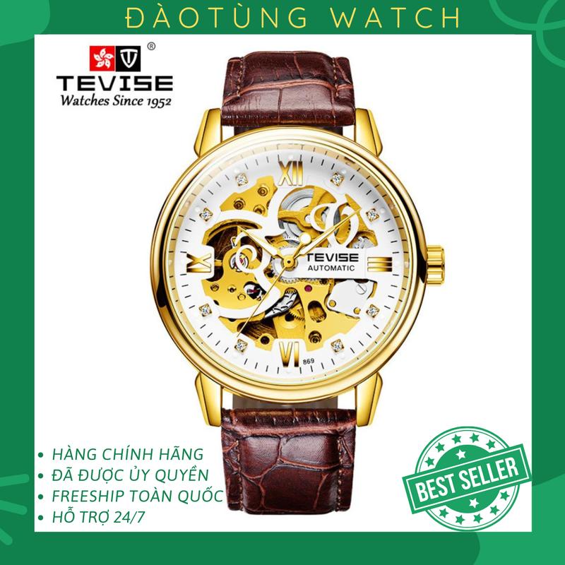 Đồng Hồ Cơ Nam TEVISE Watch HoaMai Quân Tử Lộ Cơ Cao Cấp Chống Nước 3ATM Size 41mm Đeo Tay