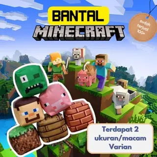 Bantal Minecraft Viral Lucu buat Anak Termurah 0