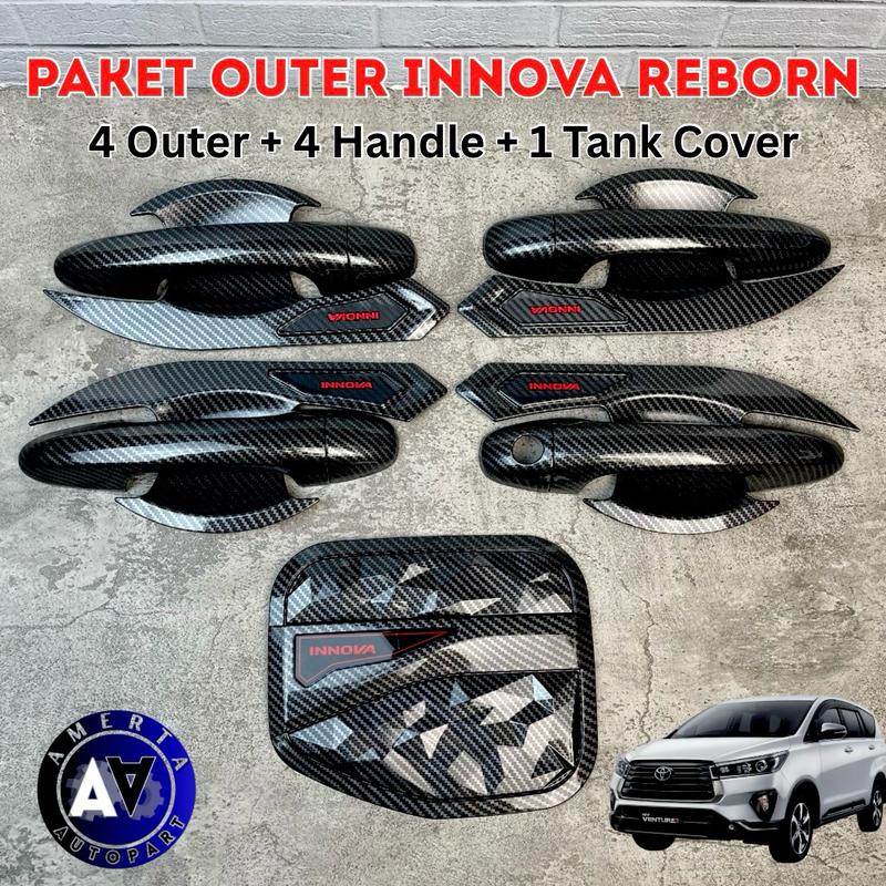 Paket Outer Handle Tank Cover Innova Reborn Carbon (HARGA 1 SET) - Shop ...