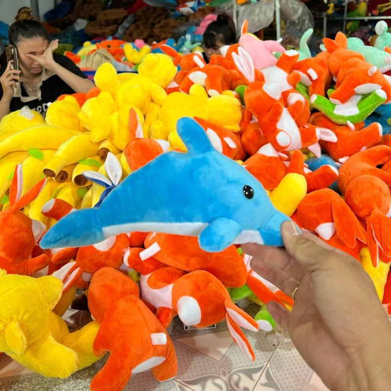 Gấu bông Cá Heo nhí nhiều màu